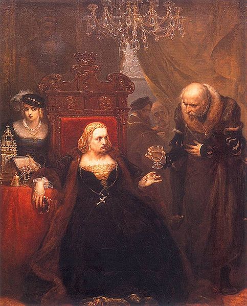The poisoning of Queen Bona Sforza, November 19th, 1557 (Jan Matejko) (1838-1893) 